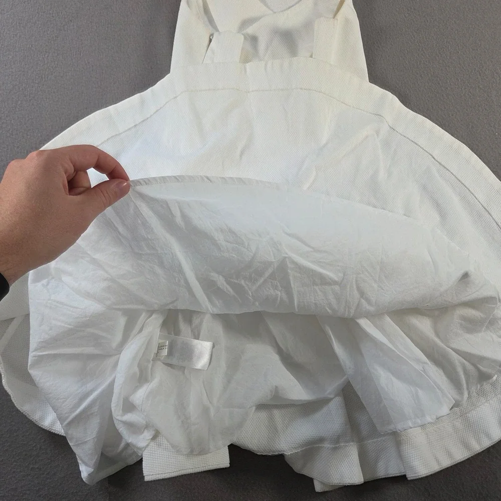 Polo Ralph Lauren Dress Girls 16 XL White Flare Racer Back Sleeveless Midi